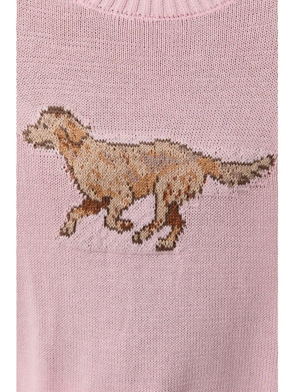 NWT Pink Golden Retriever Graphic Crewneck Sweater - Picture 5 of 5